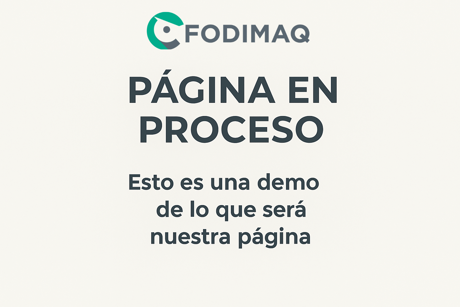 Imagen de bienvenida Fodimaq